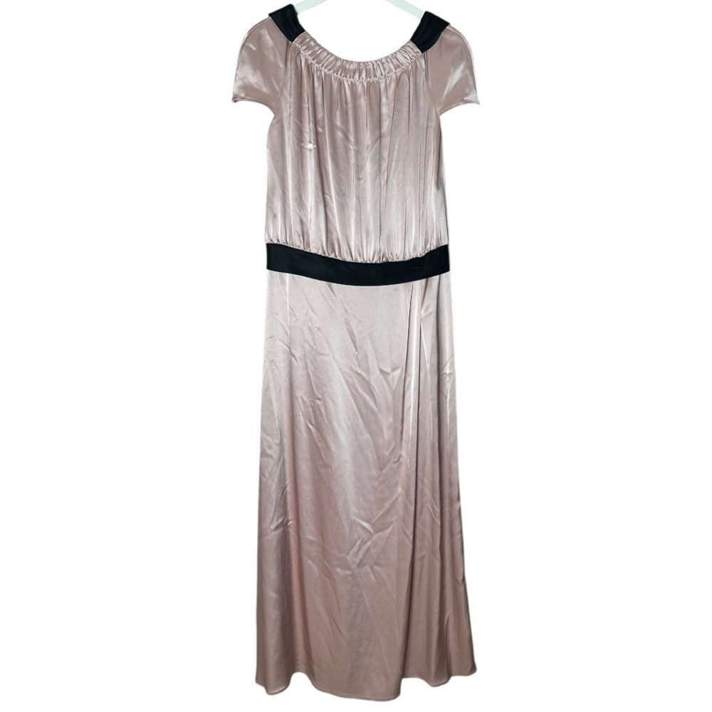 ST JOHN Light Pink Evening Gown Maxi Dress Size 8